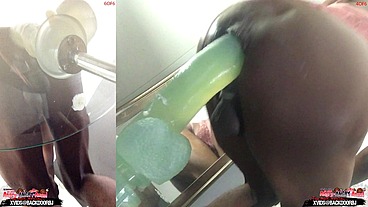 *PREMIUM* BONUS! ( 2 Angles ) Ass Monkey's Ass lips - Gay sex Bottom Bitch Deep Anal In Panties - Angle 3/4 of 6