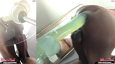*PREMIUM* BONUS! ( 2 Angles ) Ass Monkey's Ass lips - Gay sex Bottom Bitch Deep Anal In Panties - Angle 3/4 of 6