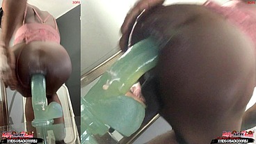 *PREMIUM* BONUS! ( 2 Angles ) Ass Monkey's Ass lips - Gay sex Bottom Bitch Deep Anal In Panties - Angle 3/4 of 6
