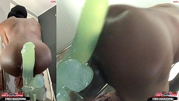 *PREMIUM* BONUS! ( 2 Angles ) Ass Monkey's Ass lips - Gay sex Bottom Bitch Deep Anal In Panties - Angle 3/4 of 6
