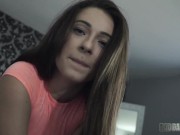 BadDaddyPOV - HORNY BRUNETTE TEEN LACY CHANNING BEGS STEP DAD FOR SEX