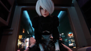 2B riding POV - Nier: Automata