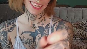 My First JOI: Tattooed Goth Trans Slut Amy Nosferatu Tells You Exactly How to Jerk Your Cock