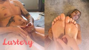 POV Footjob From Exotic Amateur - Lustery