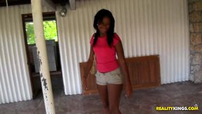Black girl Adney picked up and fucked by Preston Parker