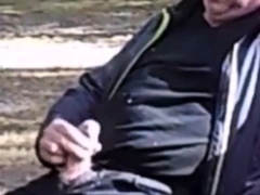 Jack and cum in public