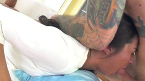 babe brittany bliss sneaks out of the house for rough hookup