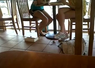 These playful cheerleaders have no idea I am spying on them