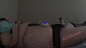 One hour of electric torture my gasping sex slave endured till he came hands free
