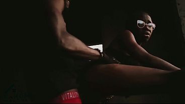 Street hood gangster and petite teen get it on in unfinished building