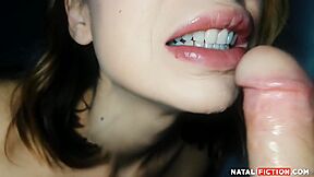 Natali Fiction - Close Up Blowjob Cumshot Chapter 1