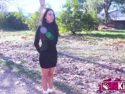 Amaya Castro tests an old cock and a young cock at once in her THREESOME