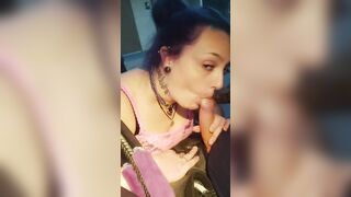 Bimbo Step sister's catches me stroking my penis