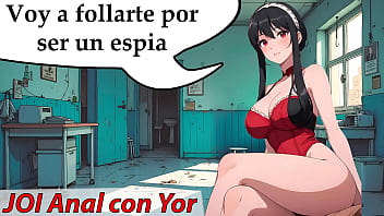 JOI anal en espa&ntilde_ol. Yor de Spy X Family usar&aacute_ su mejor dildo para follarte.