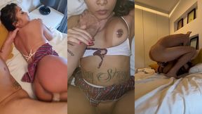 putinha safada saiu do para pra sentar na rola grande e grossa do carioca - parte 5