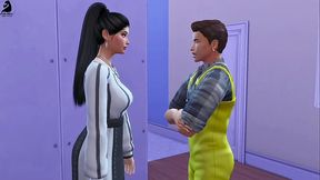 Curvy Mature 3D Wife in Sexy Outfit Gets Creampied by Senior Construction Worker