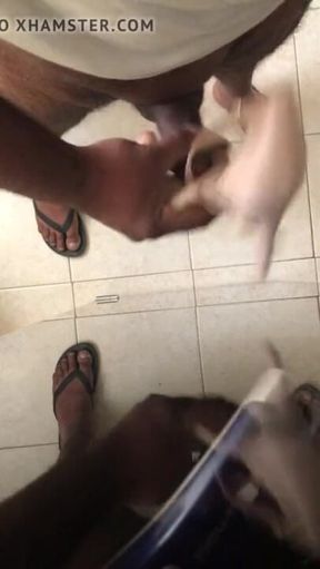 Masturbating with a High Heel Shoe