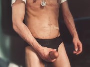 FTM transman cumshot and CUM in dorm
