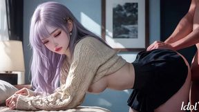 my sexy girlfrend like when i fuck her so hard before study what she can`t go... [ai]
