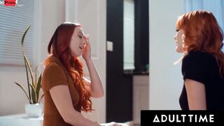 ADULT TIME - Red Fellatio Dyke Kenna James Seduces Her Newly