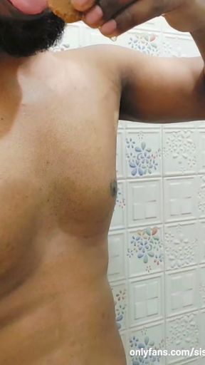 Eating cookie after piss on it   Clip 1