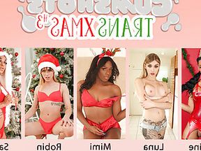 GroobyDVD: Cumshots Trans Xmas #3