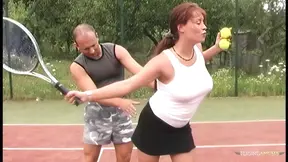 Pamela Killmen and Krystal De Boor crave hardcore anal in a steamy tennis-themed threesome