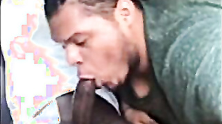 Yam-sized Black Spunk-pump Fellatio for DL Stud