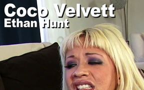 Coco Ono Velvett & Ethan Hunt stripped suck fuck facial