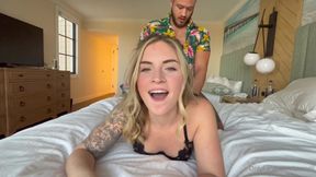 Zoe enjoys passionate office blowjob during work break