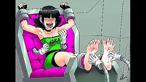 Barefoot Babes Tickle- in Sensual Hentai Delight