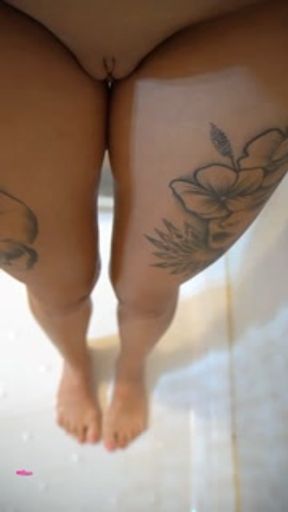 Morning pee in the shower before work