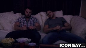 Roman Todd rides Nick Sterling big dick after movie night