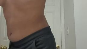 18 year old shaves hairy armpits before shower