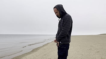 Jerking Off at the Beach