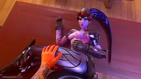 Widowmaker Seduces Soldier in Hot Overwatch Hentai Tryst