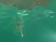 Jock swims in string (no cum)