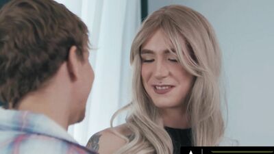 Watch Hot Neighbor Ethan Chase get his pants ripped and his ass pounded by femboy babe, Axelle Rose