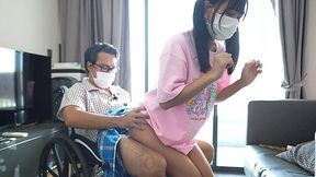 18 yo Myanmar Teen Fucks Old Disabled Step-Grandpa