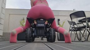 Bumpy ATV Ride in Tight Leggings – Loud Public Farts!