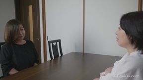 Maiko and Fumino - Sensual Face-Licking by Mature Ladies