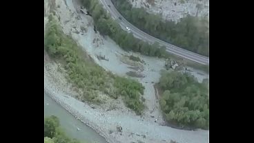 Monika Fox Poses And Flashes Boobs On A Suspension Bridge In The Mountains