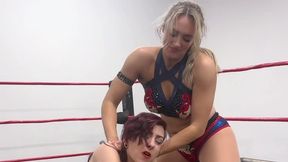British Blonde bombshell destroys welsh pocket rocket