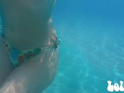 Coppia italiana sorpresa mentre fa una scopata rischiosa al mare - Sborrata in bocca di nascosto