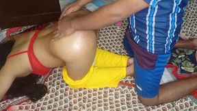 *** Fucked His Friend's Mother After Massage! Full HD video in clear Hindi voice