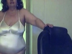 bbw granny in sexy satin body