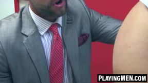 Colleagues Bulrog and Logan Moore's passionate ass ramming