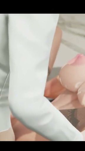 I fucked my busty secretary on the office desk - Hentai Uncensored   Clip 1