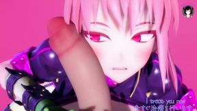 Delicious Blowjob with Hot BF Girl (3D Anime Cartoon)