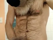Getting off in a deer partial fursuit.